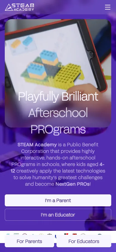 SteamAcademy on a phone