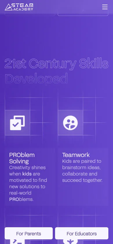 SteamAcademy on a phone
