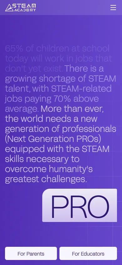 SteamAcademy on a phone